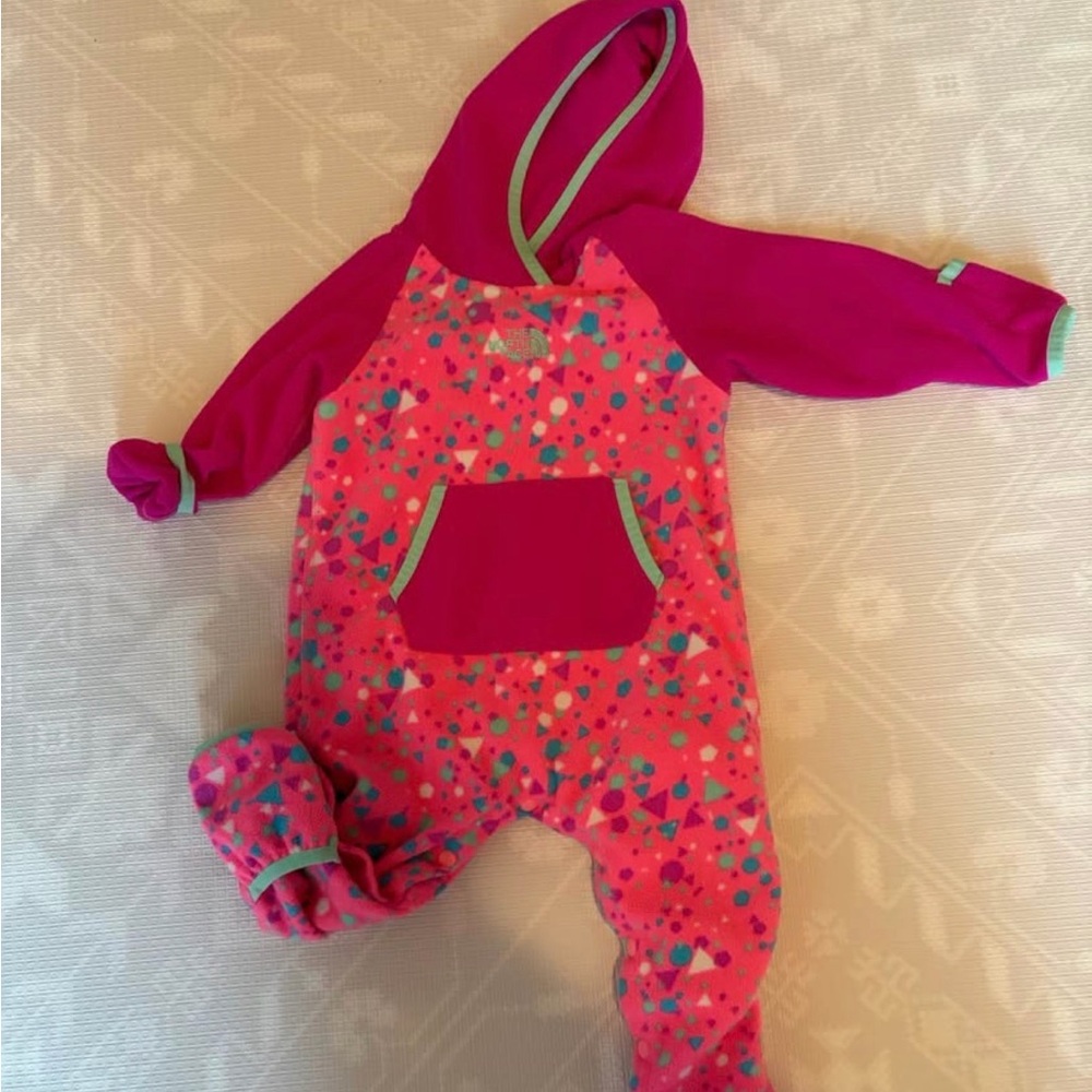 The north face fleece baby 3-6 bunting
